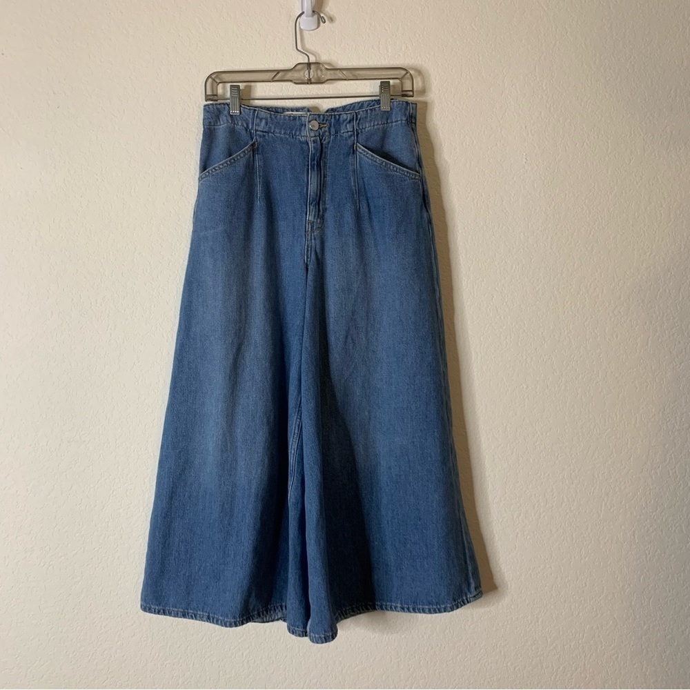 Pilcro Corset High-Rise Crop Culotte Jeans 28 - Picture 2 of 11